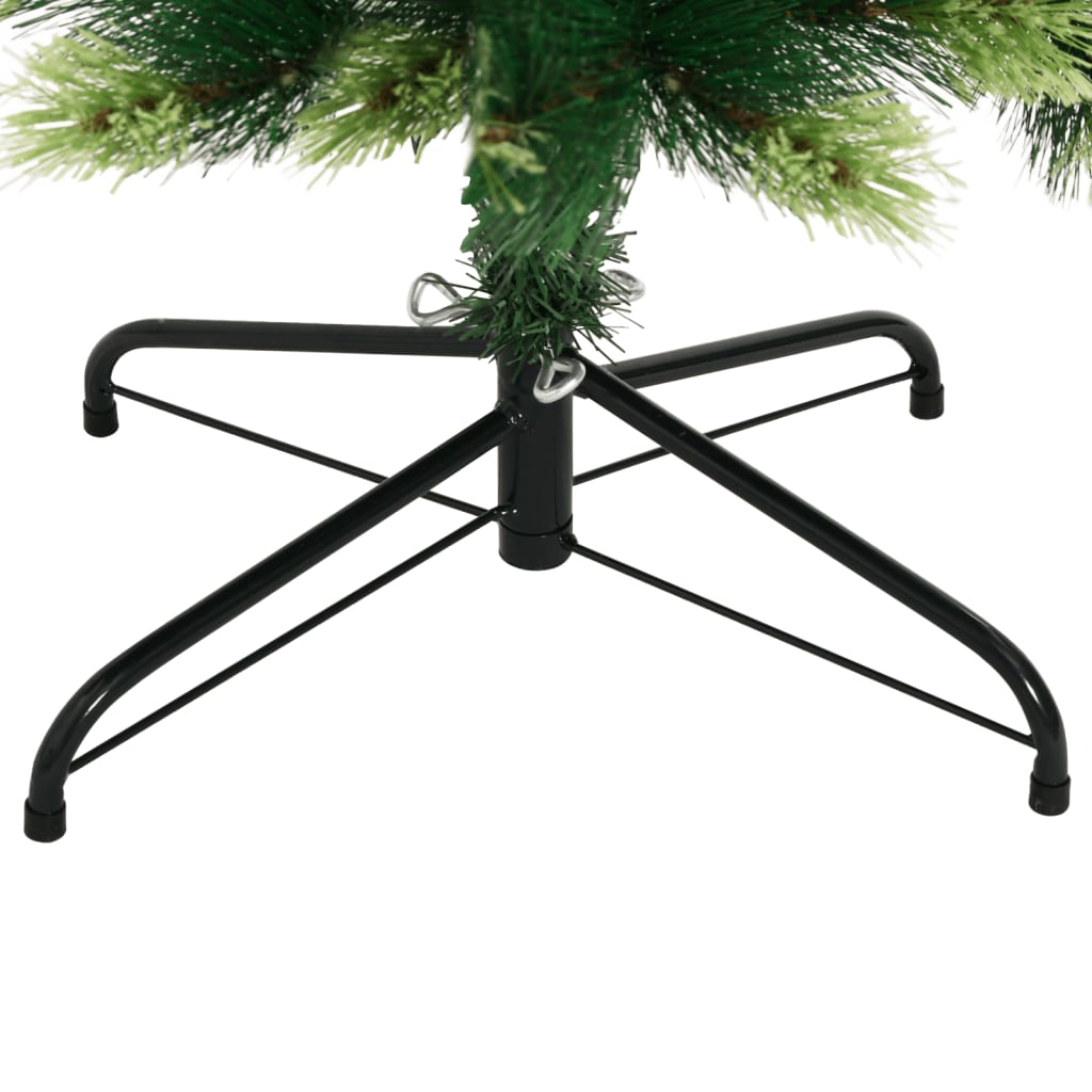 Artificial Hinged Christmas Tree with Stand 82.7"