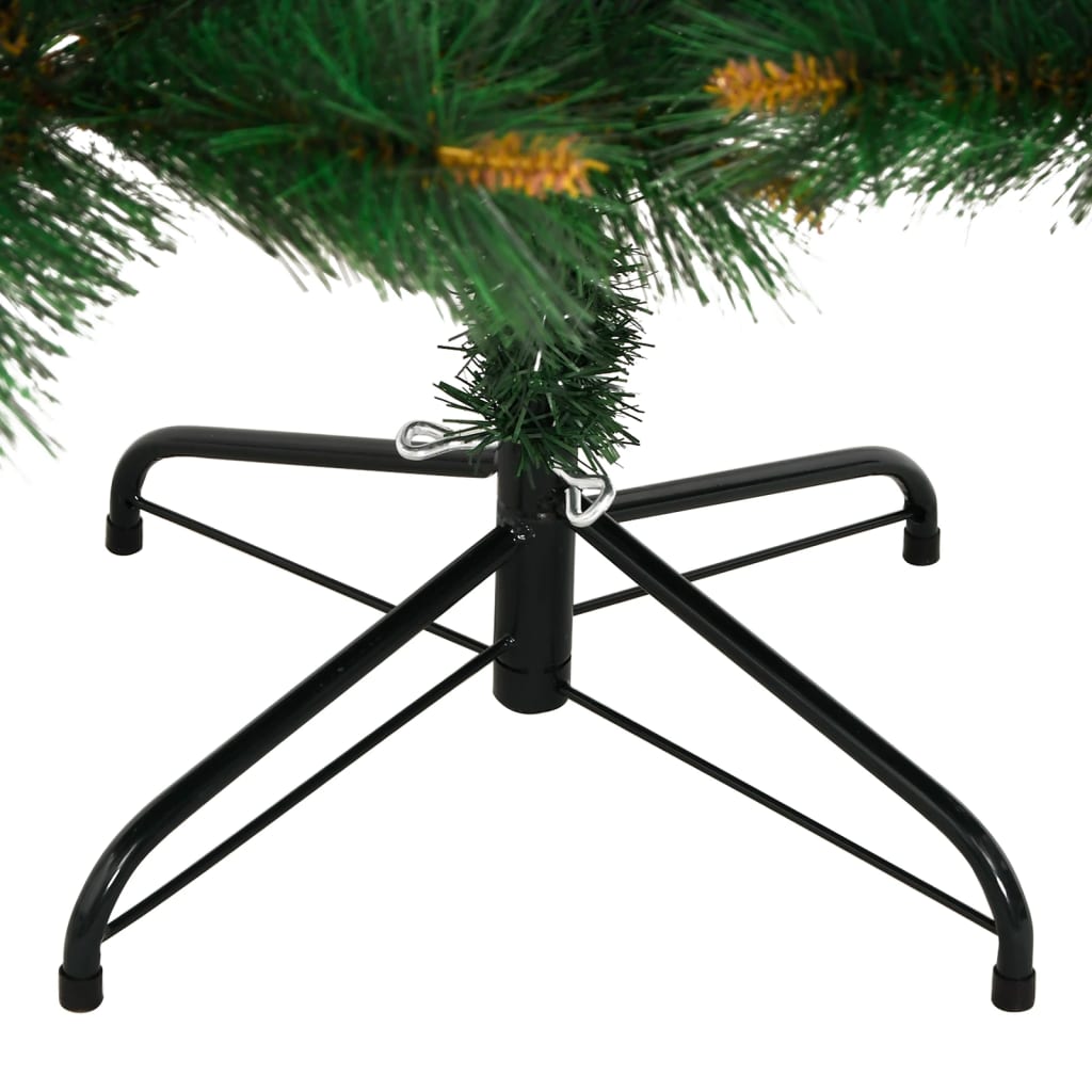 Artificial Hinged Christmas Tree with Stand 82.7"