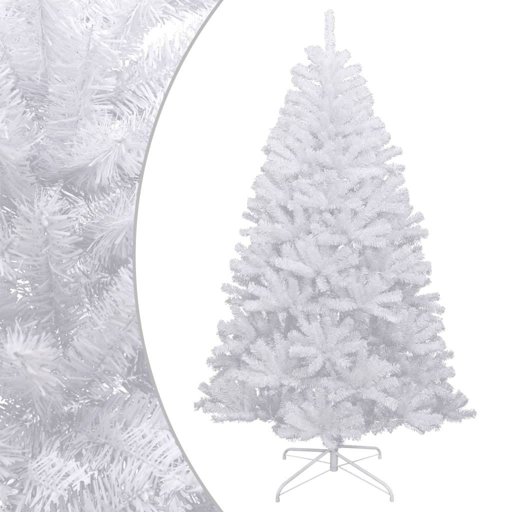 Artificial Hinged Christmas Tree with Flocked Snow 59.1"