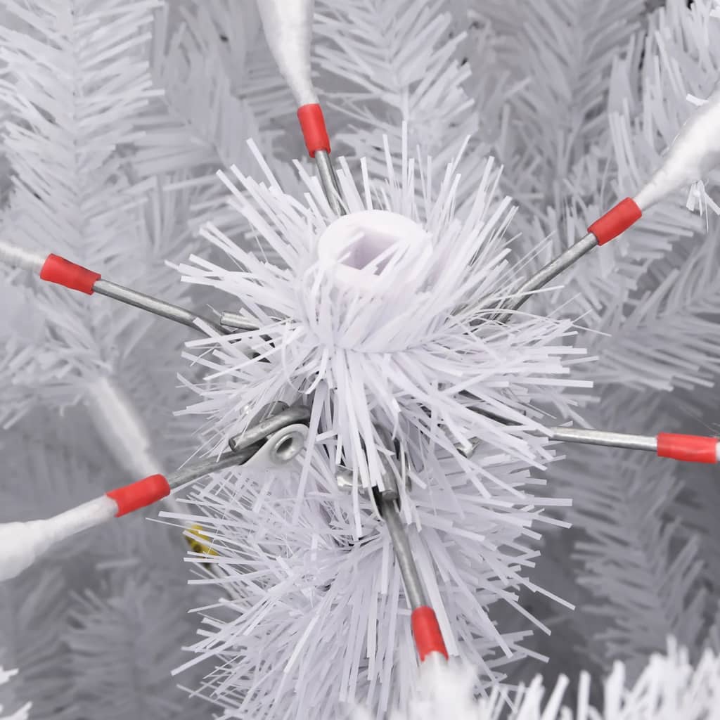 Artificial Hinged Christmas Tree with Flocked Snow 59.1"