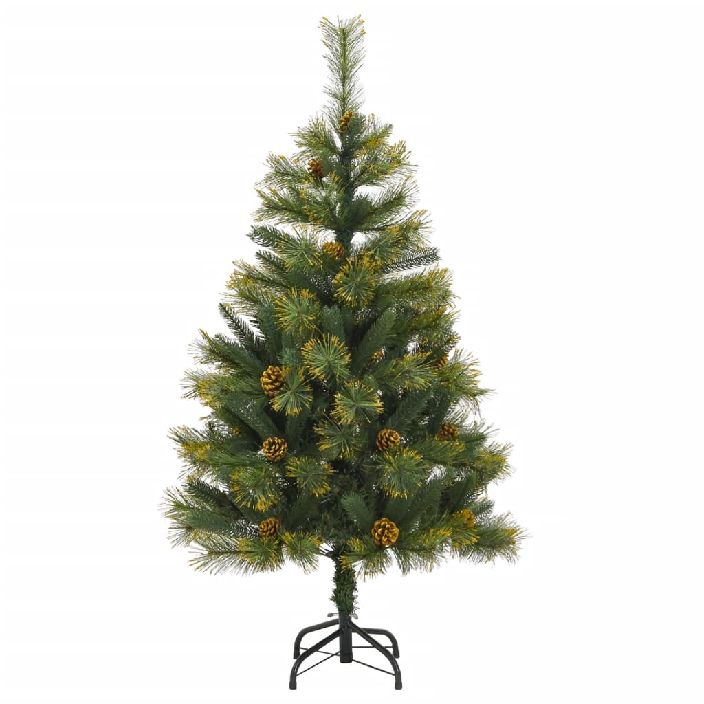 Artificial Hinged Christmas Tree with Cones 59.1"