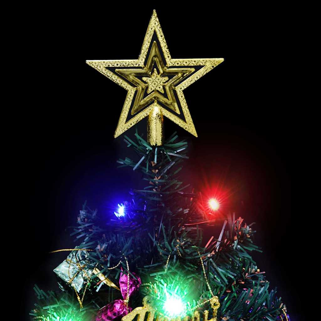 Mini Artificial Pre-lit Christmas Tree with 20 LEDs Green 17.7