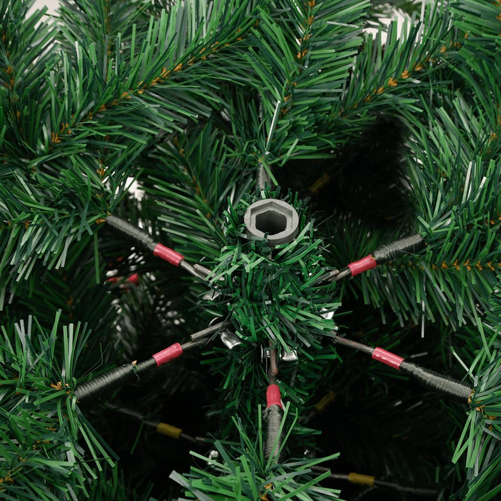Artificial Hinged Christmas Tree with Cones and Berries 82.7"