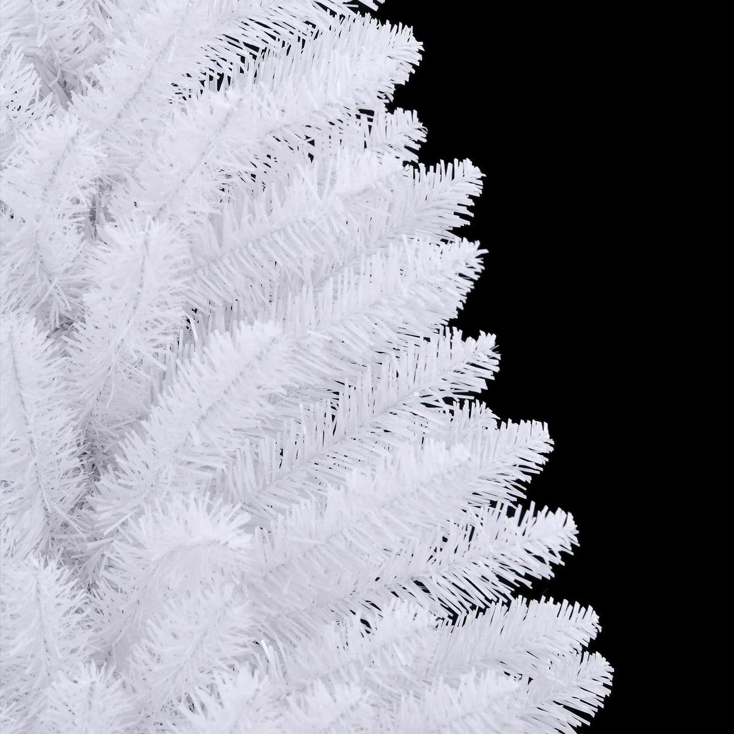 Artificial Hinged Christmas Tree White 31.50 x 31.50 x 59.06 in