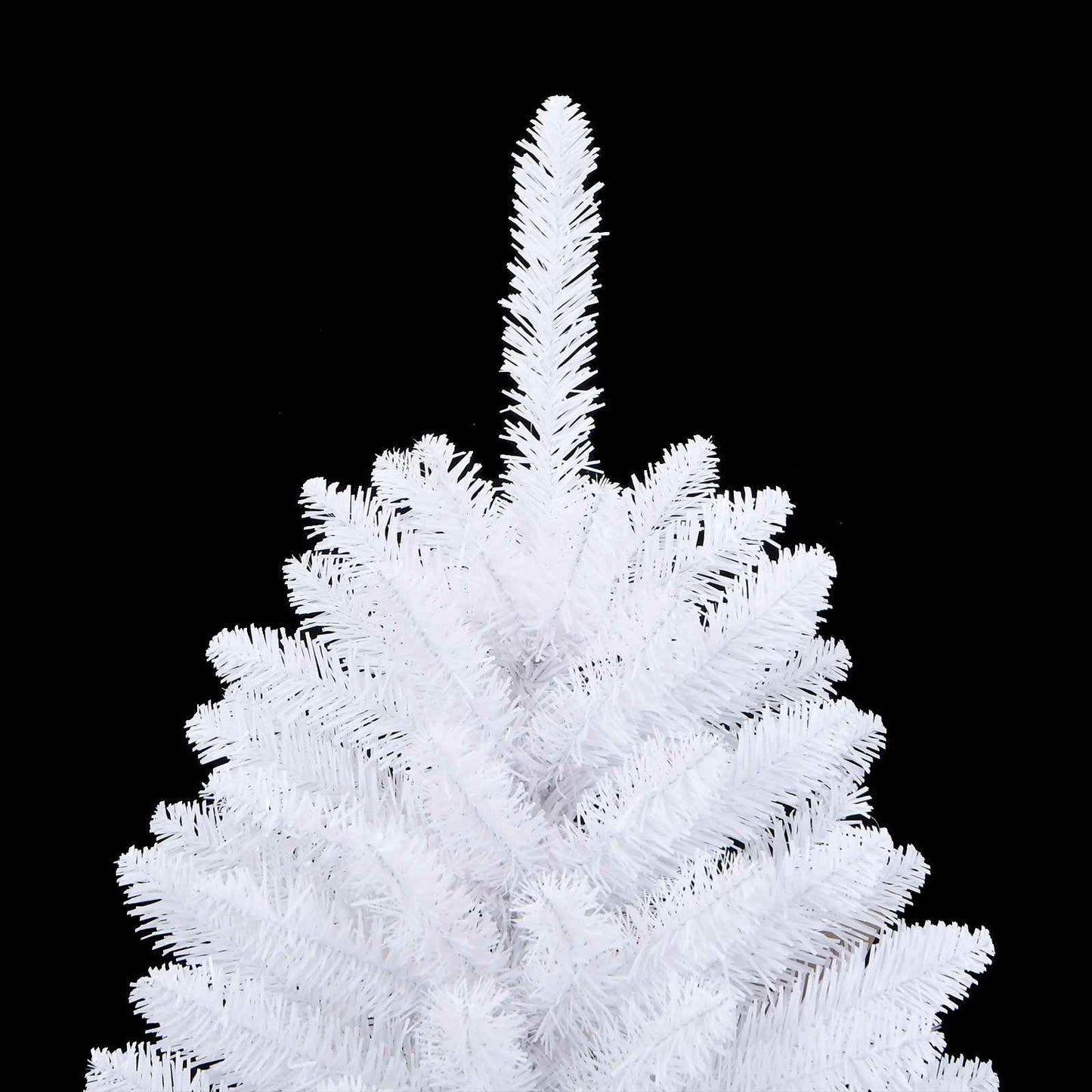 Artificial Hinged Christmas Tree White 31.50 x 31.50 x 59.06 in