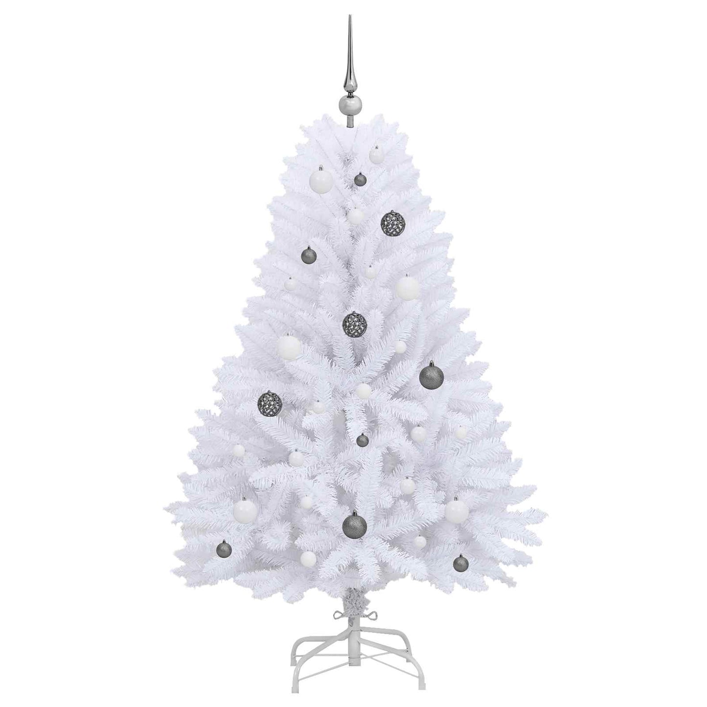 Artificial Hinged Christmas Tree White 31.50 x 31.50 x 59.06 in