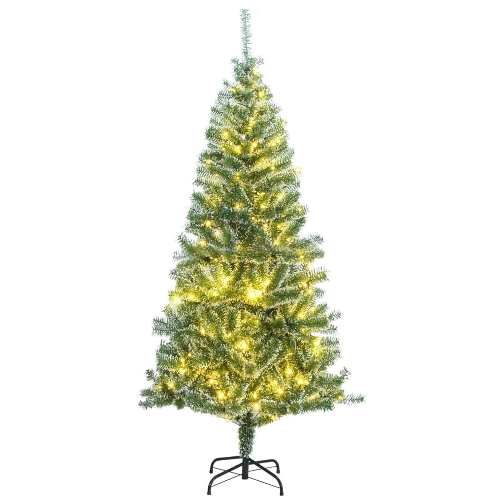 Artificial Christmas Tree 300 LEDs & Flocked Snow 70.9