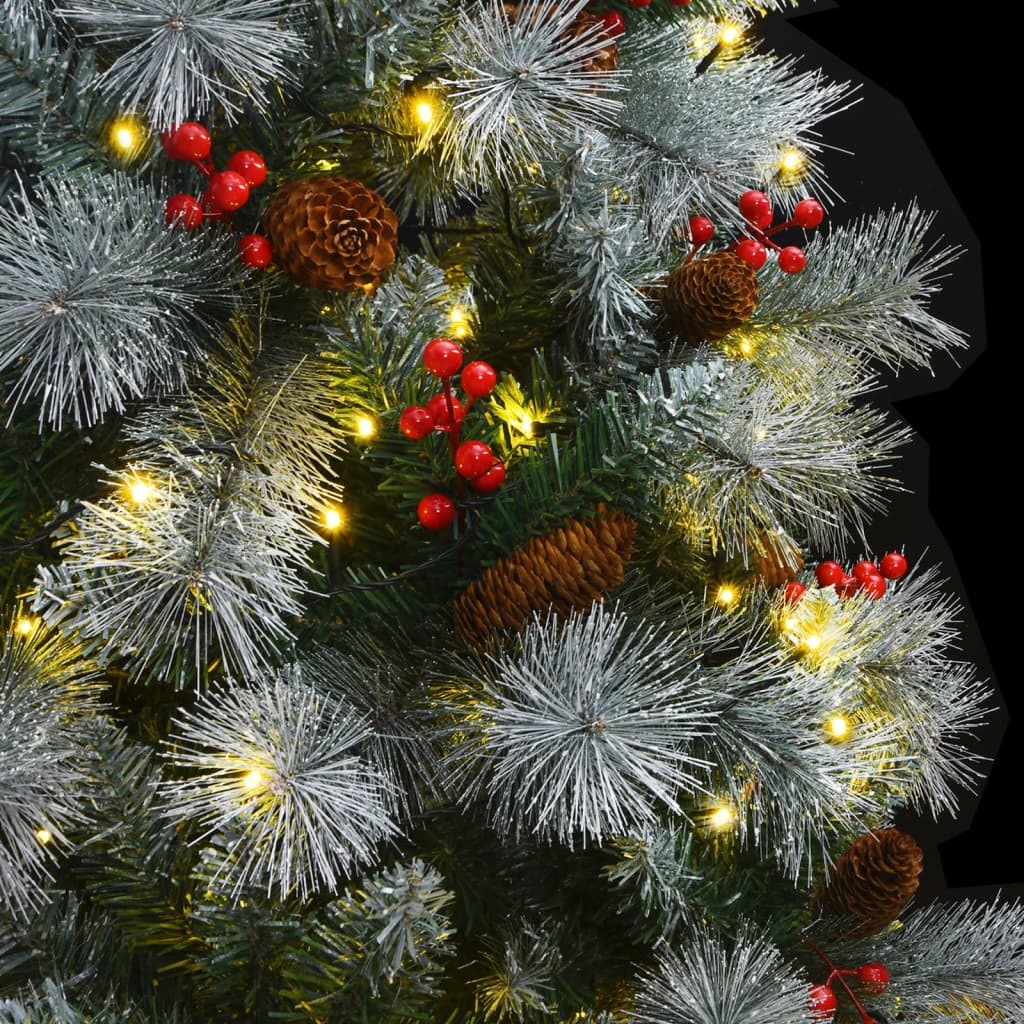 Artificial Hinged Christmas Tree 300 LEDs 94.5