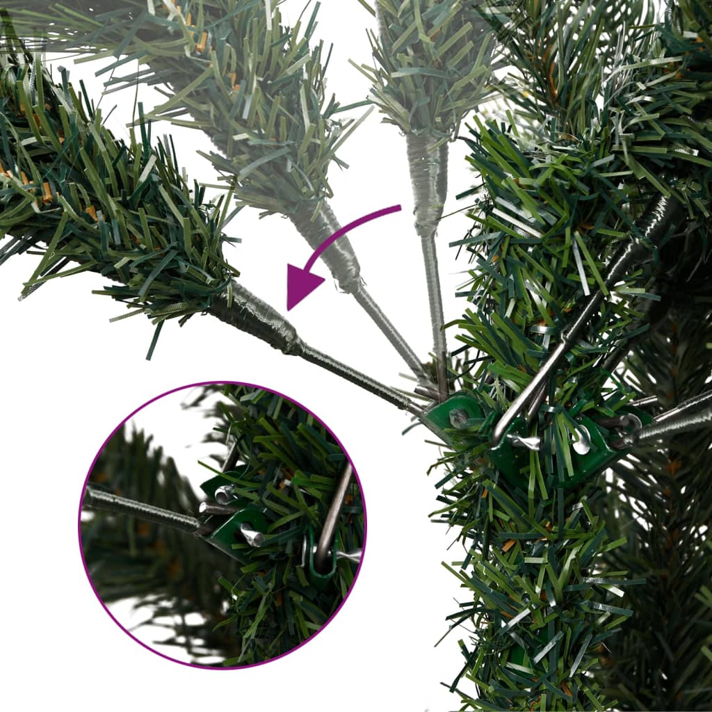 Artificial Hinged Christmas Tree 300 LEDs 94.5