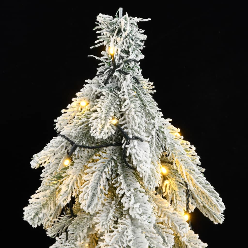 Artificial Christmas Tree 300 LEDs & Flocked Snow 82.7