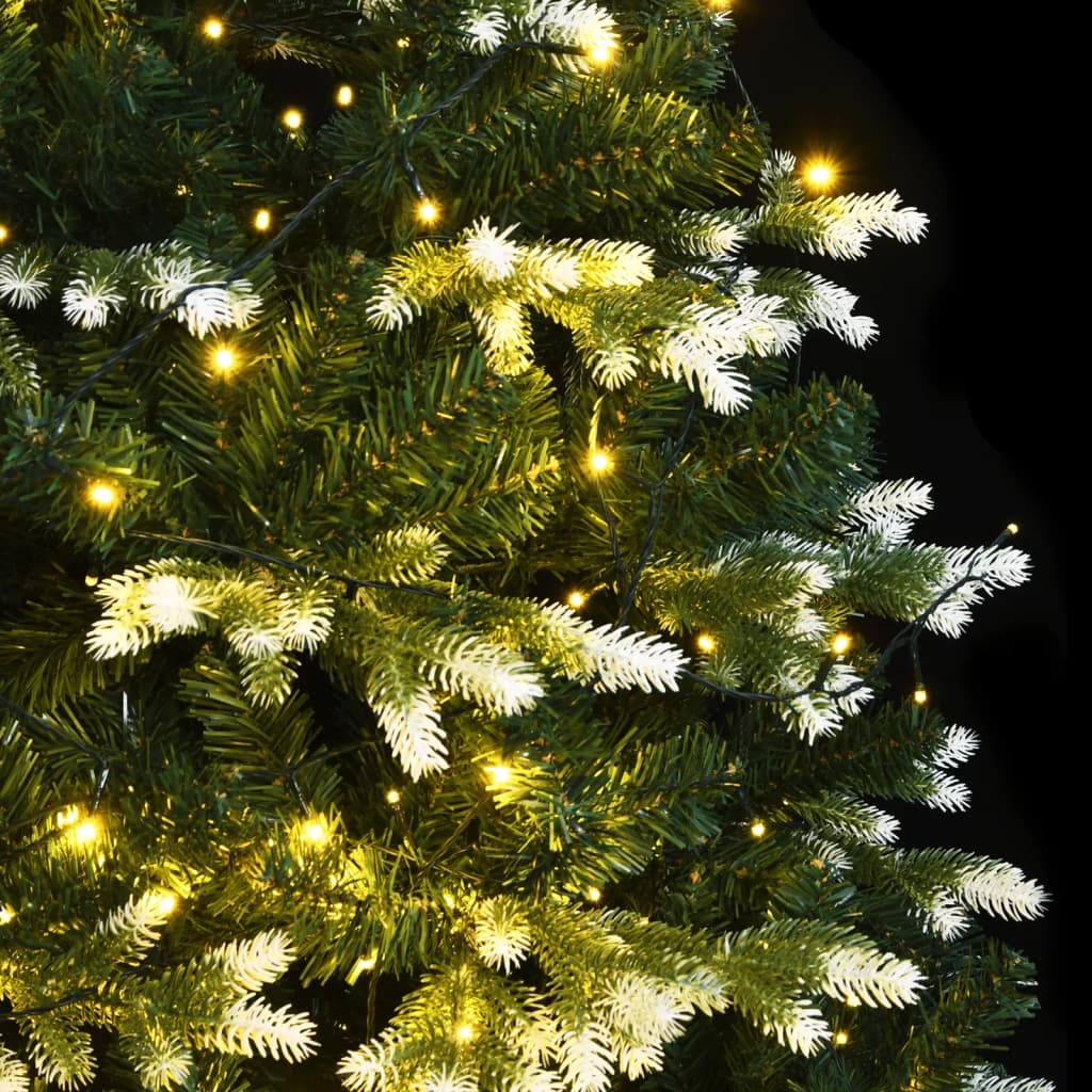Artificial Hinged Christmas Tree 300 LEDs & Flocked Snow 70.9