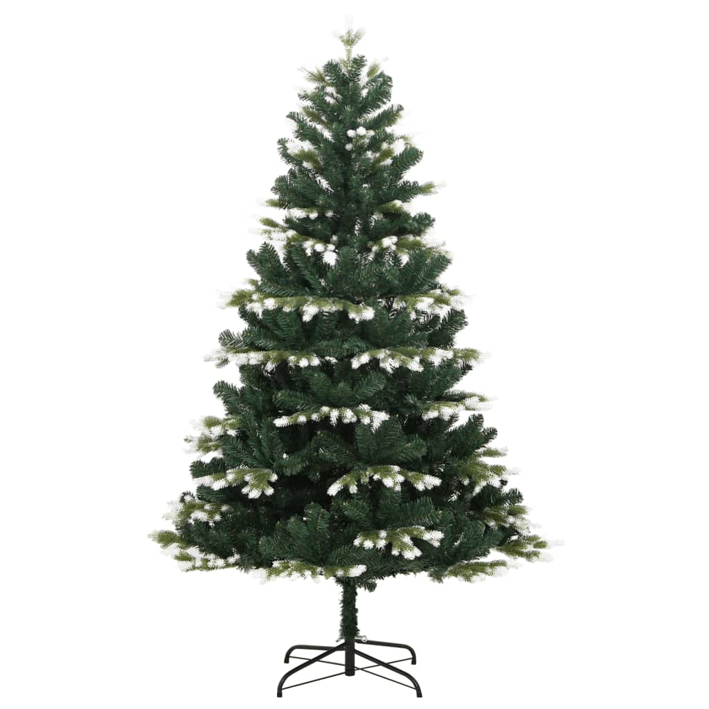 Artificial Hinged Christmas Tree 300 LEDs & Flocked Snow 82.7