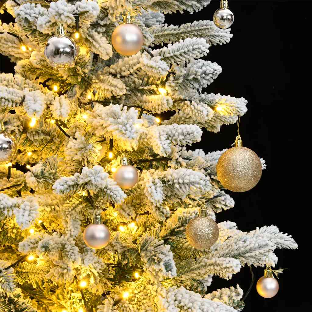 Artificial Hinged Christmas Tree 150 LEDs & Ball Set 59.1