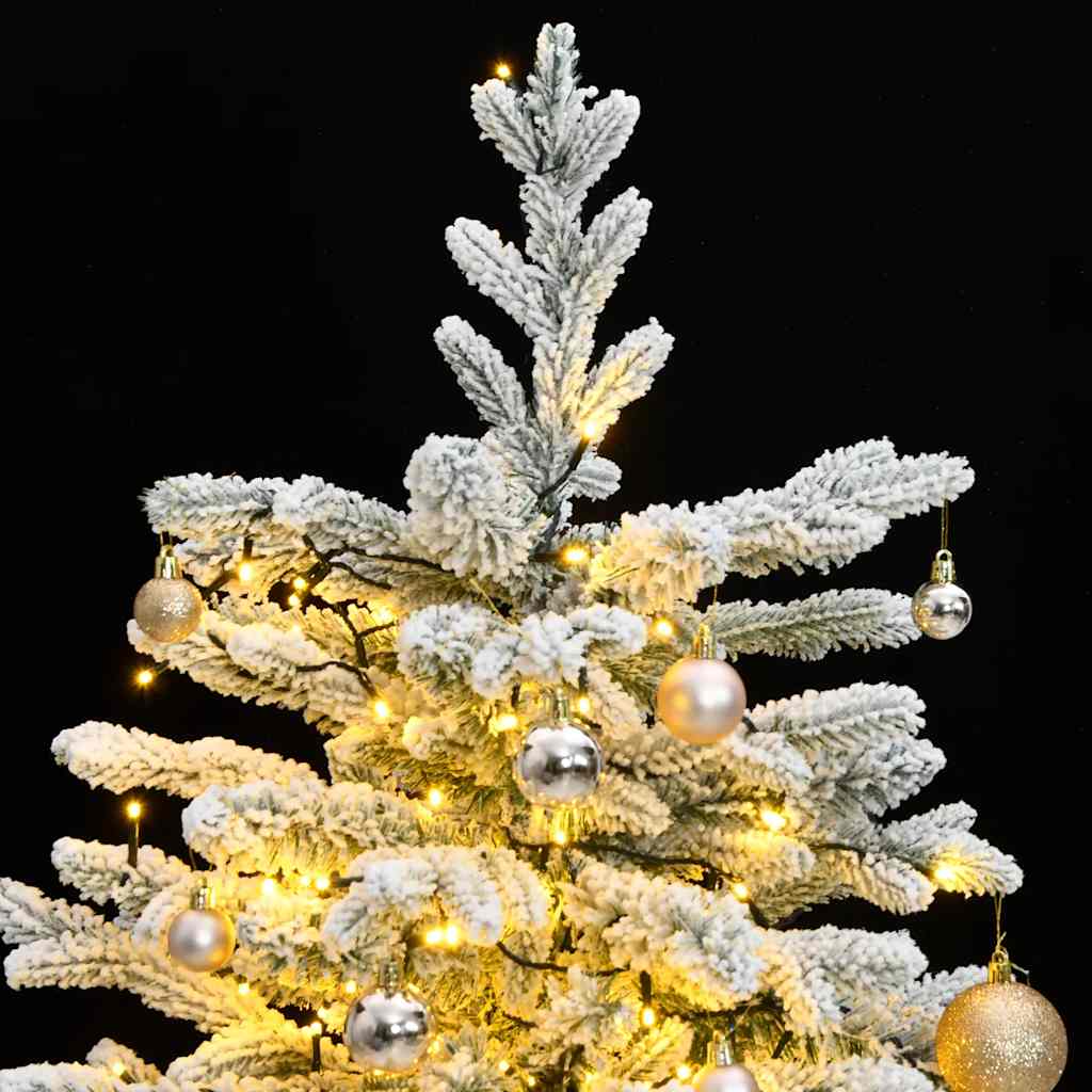 Artificial Hinged Christmas Tree 150 LEDs & Ball Set 59.1