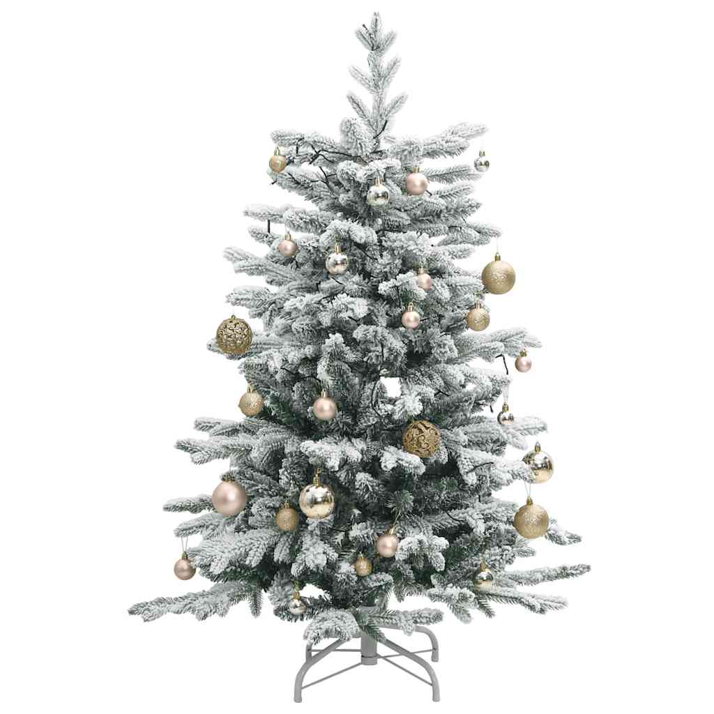 Artificial Hinged Christmas Tree 150 LEDs & Ball Set 59.1