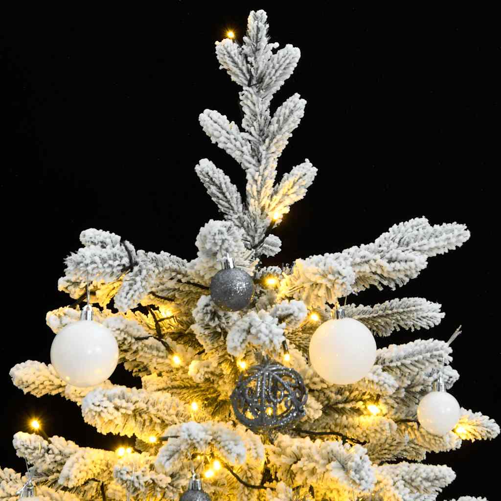 Artificial Hinged Christmas Tree 150 LEDs & Ball Set 59.1