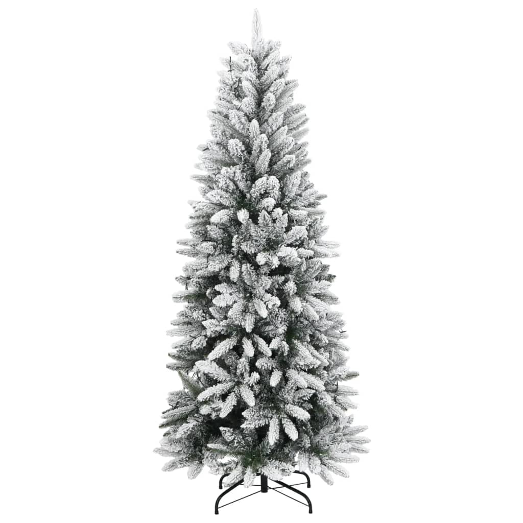 Artificial Christmas Tree 300 LEDs and Flocked Snow 82.7