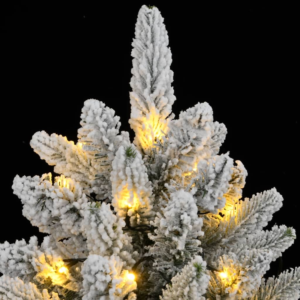 Artificial Christmas Tree 300 LEDs and Flocked Snow 82.7