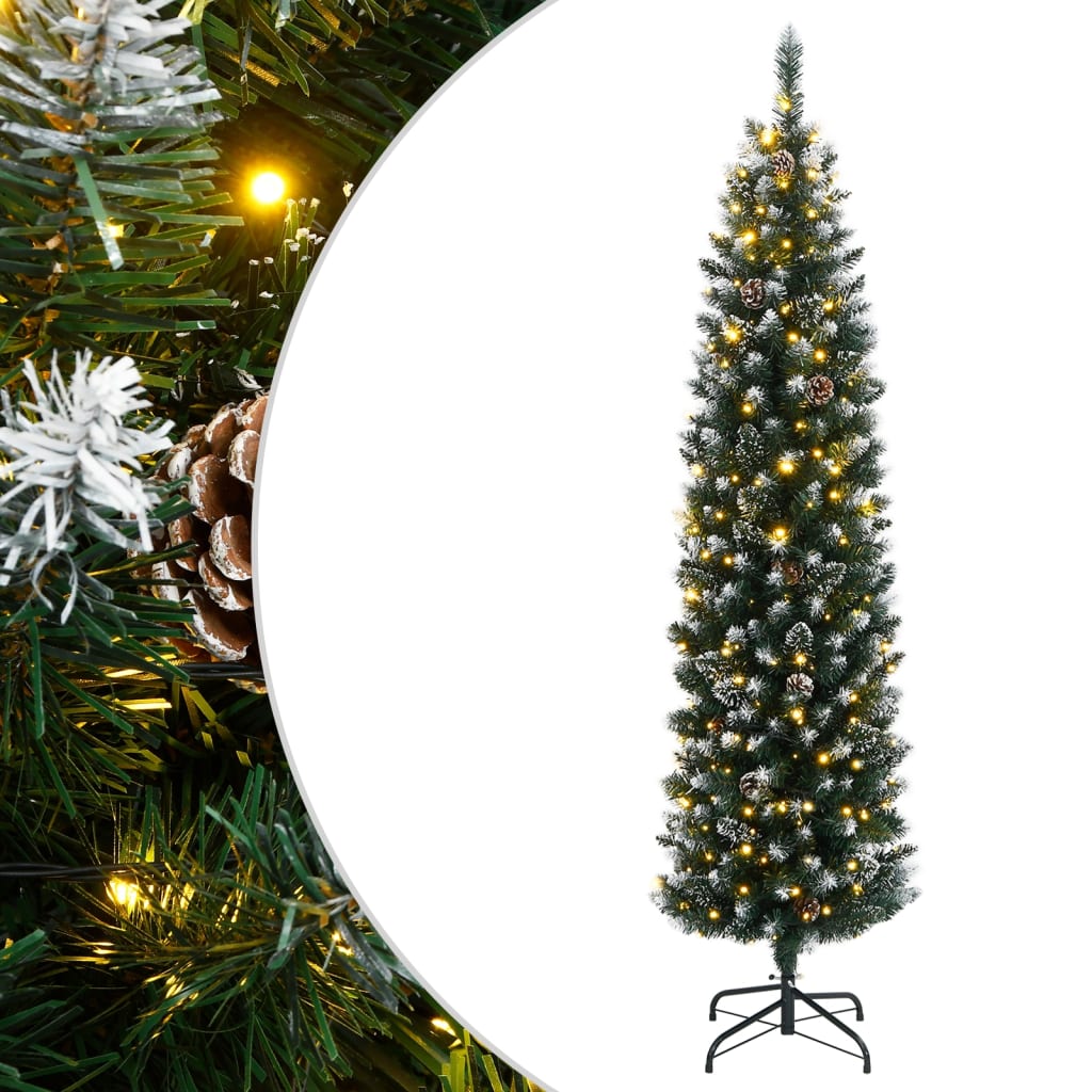 Artificial Slim Christmas Tree 300 LEDs 70.9