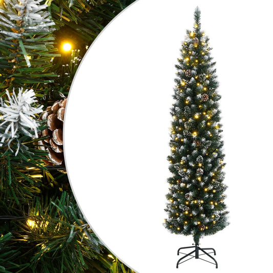 Artificial Slim Christmas Tree 300 LEDs 70.9