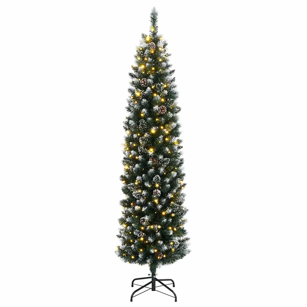 Artificial Slim Christmas Tree 300 LEDs 70.9