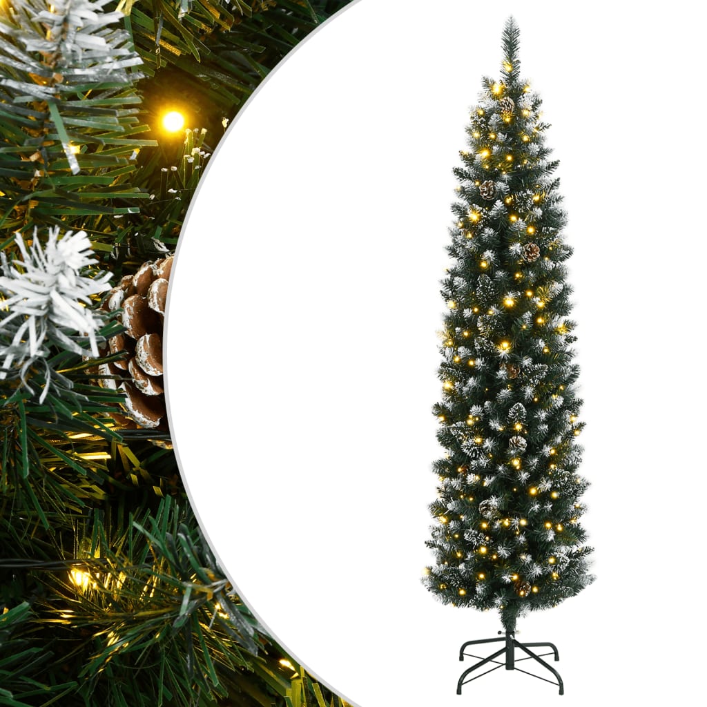 Artificial Slim Christmas Tree 300 LEDs 82.7