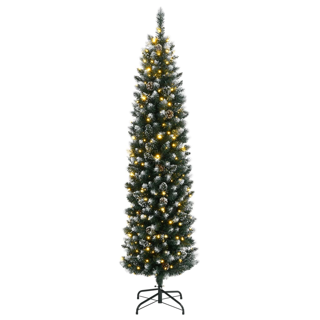 Artificial Slim Christmas Tree 300 LEDs 82.7