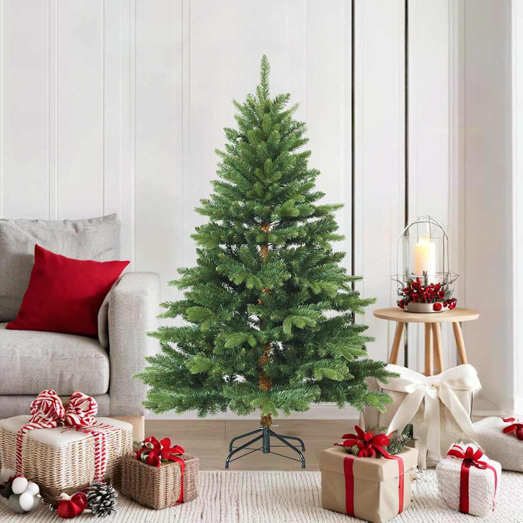 Artificial Hinged Christmas Tree with Stand Green 59.06 in