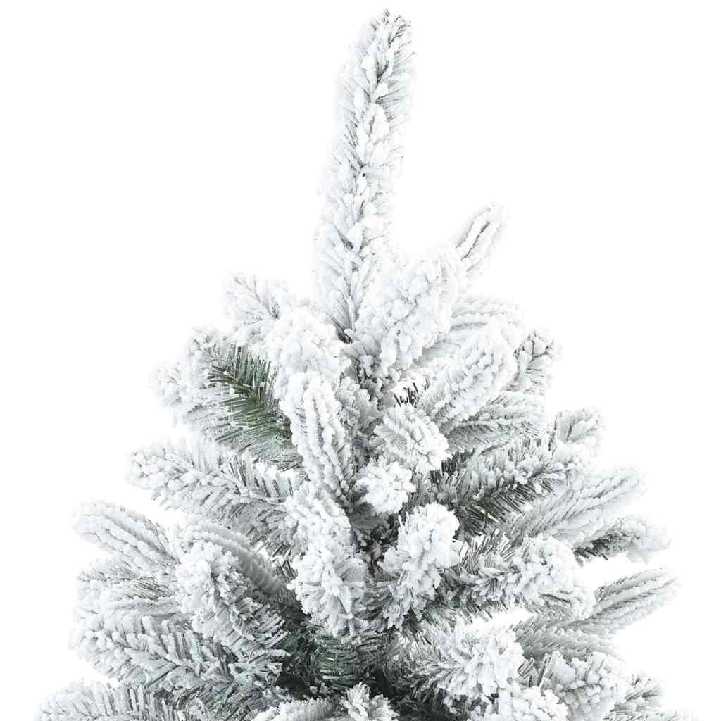 Artificial Hinged Christmas Tree Snow Flocked White 59.06 in