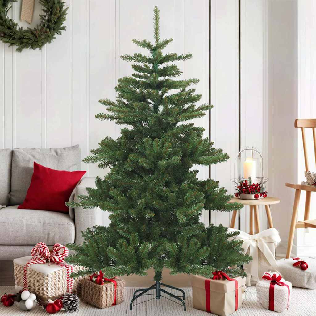 Artificial Hinged Christmas Tree Green 59.06 in PVC, steel