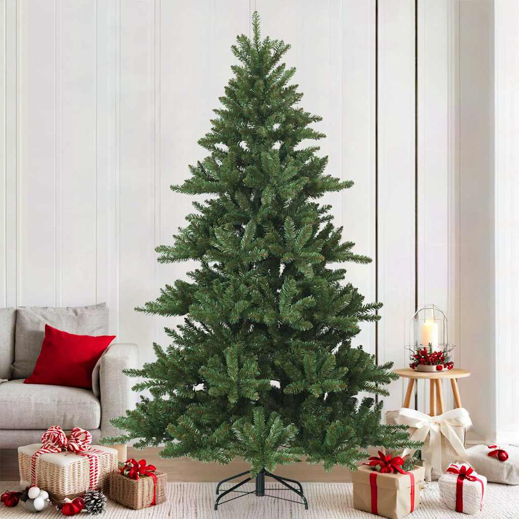 Artificial Hinged Christmas Tree Green 82.68 in PVC, steel