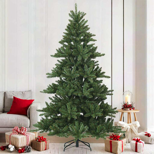Artificial Hinged Christmas Tree Green 82.68 in PVC, steel