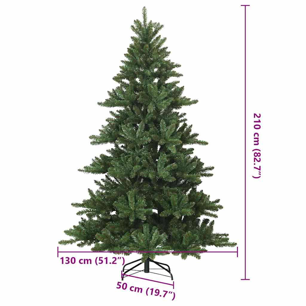 Artificial Hinged Christmas Tree Green 82.68 in PVC, steel