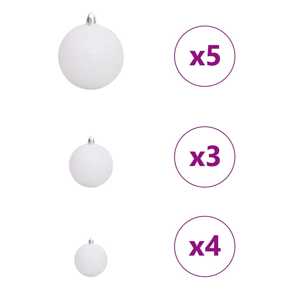 Artificial Christmas Tree with Stand White 47.24 in PE and PVC