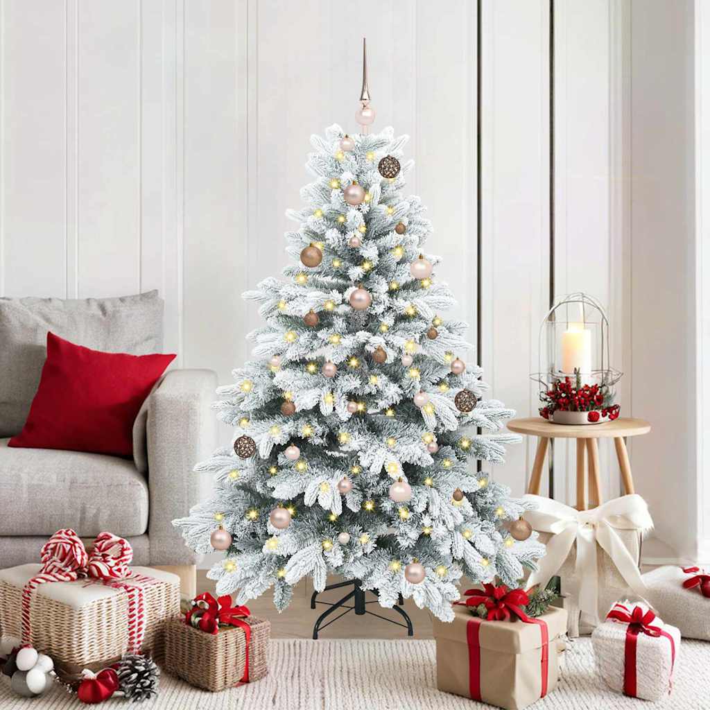 Artificial Christmas Tree with Stand White 59.06 in PE and PVC