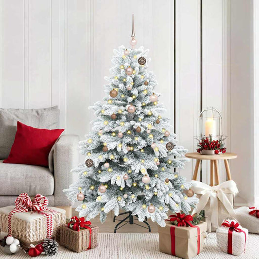 Artificial Christmas Tree with Stand White 59.06 in PE and PVC