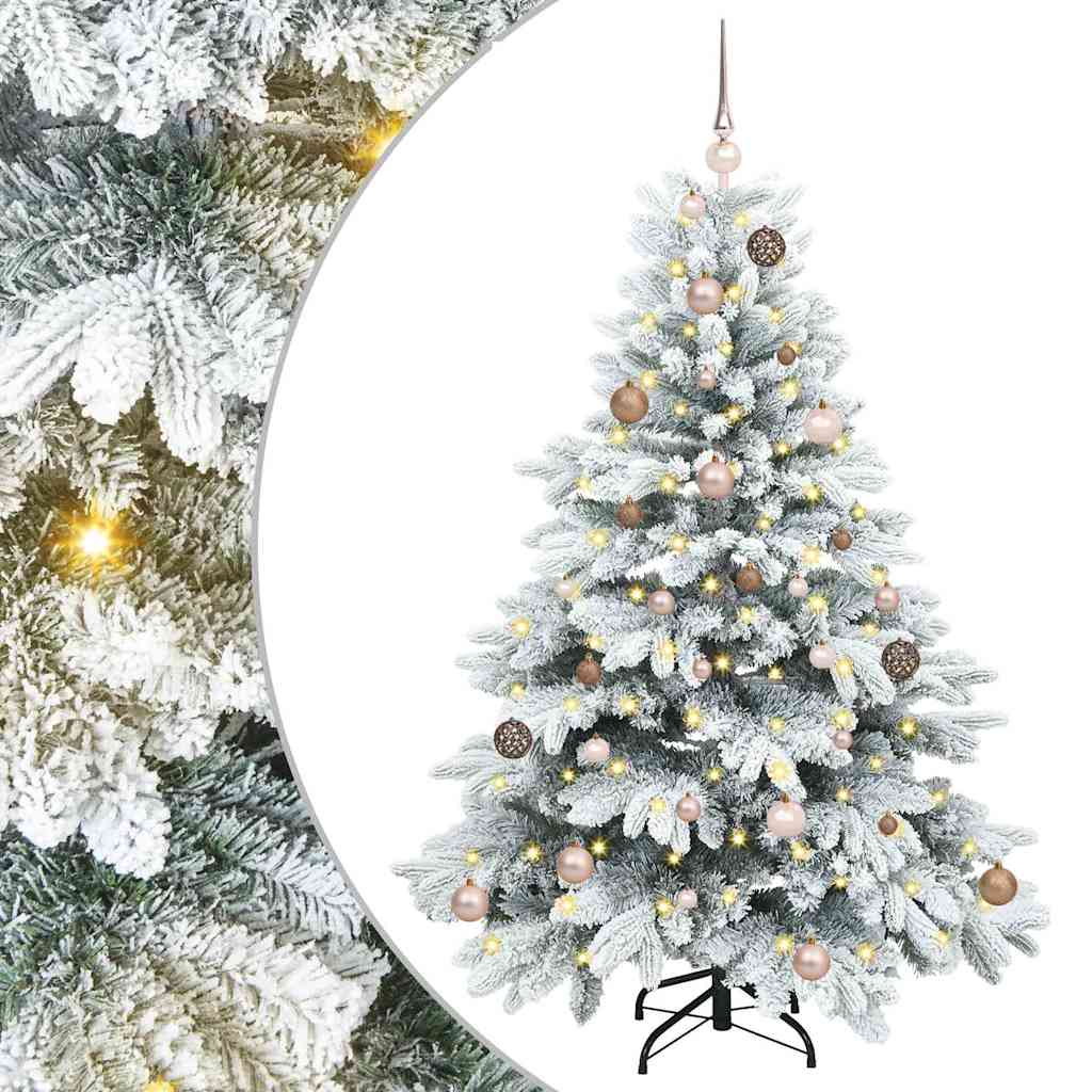Artificial Christmas Tree with Stand White 59.06 in PE and PVC
