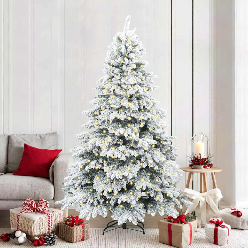 Artificial Christmas Tree with Stand White 82.68 in PE and PVC
