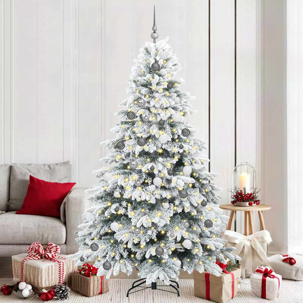 Artificial Christmas Tree with Stand White 82.68 in PE and PVC