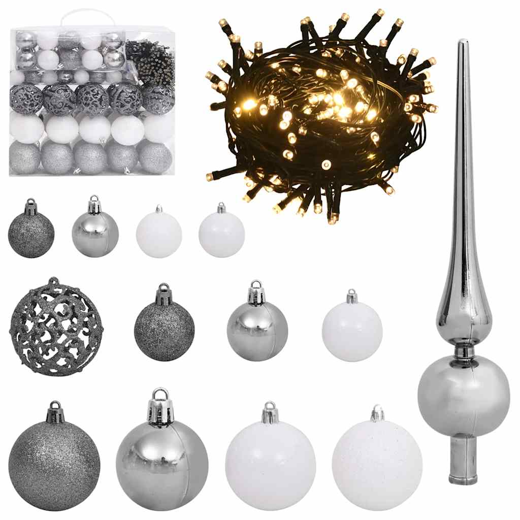 Artificial Christmas Tree with Stand White 82.68 in PE and PVC