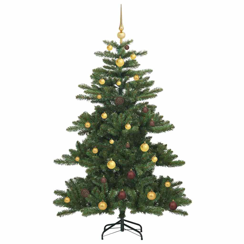 Artificial Hinged Christmas Tree Green 59.06 in PVC and Steel