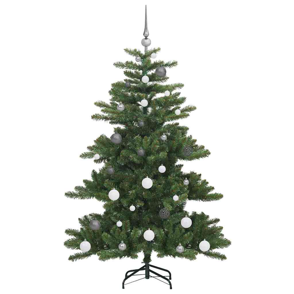 Artificial Hinged Christmas Tree Green 59.06 in PVC and Steel