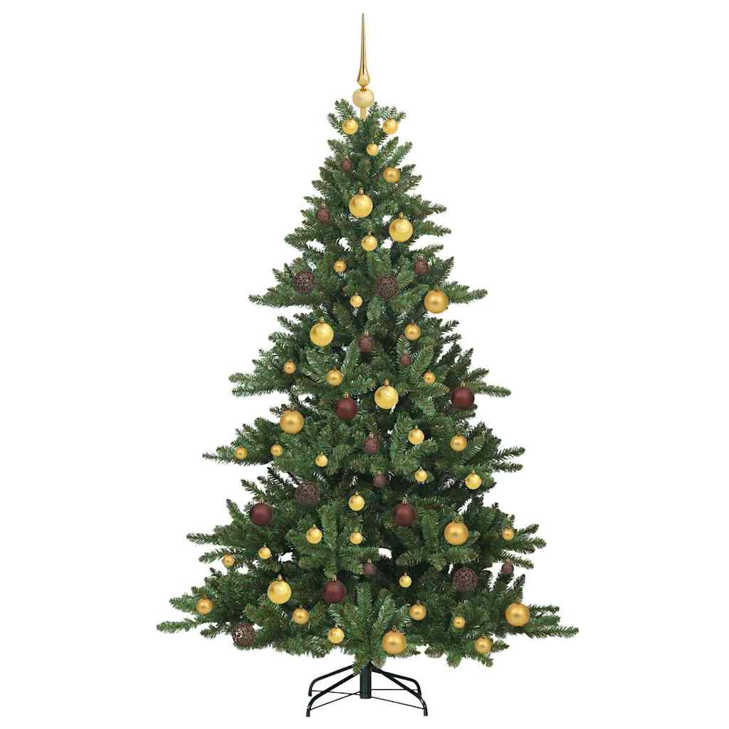 Artificial Hinged Christmas Tree Green 70.87 in PVC and Steel