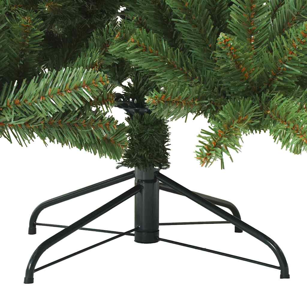Artificial Hinged Christmas Tree Green 82.68 in PVC and Steel