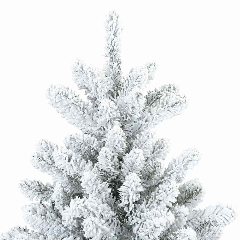 Artificial Hinged Christmas Tree White 70.87 in PVC and Steel