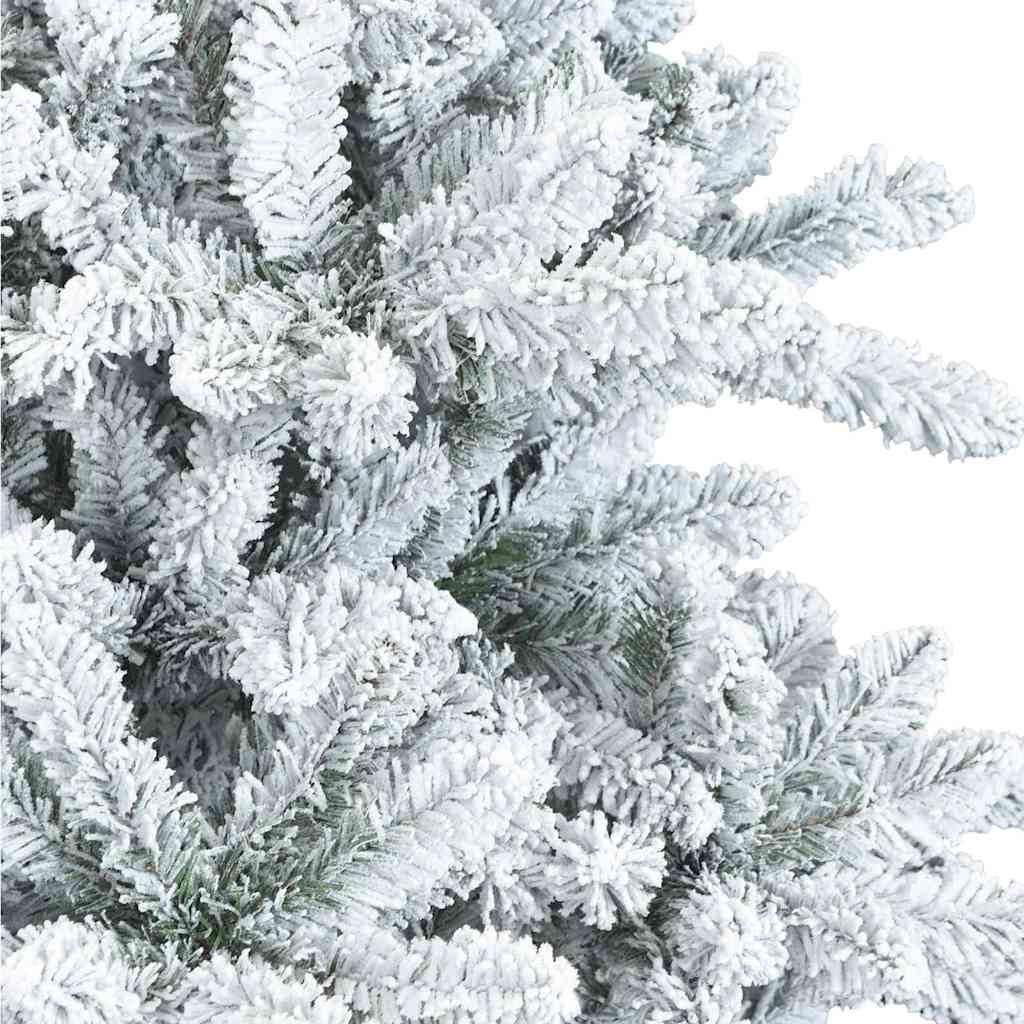 Artificial Hinged Christmas Tree White 70.87 in PVC and Steel