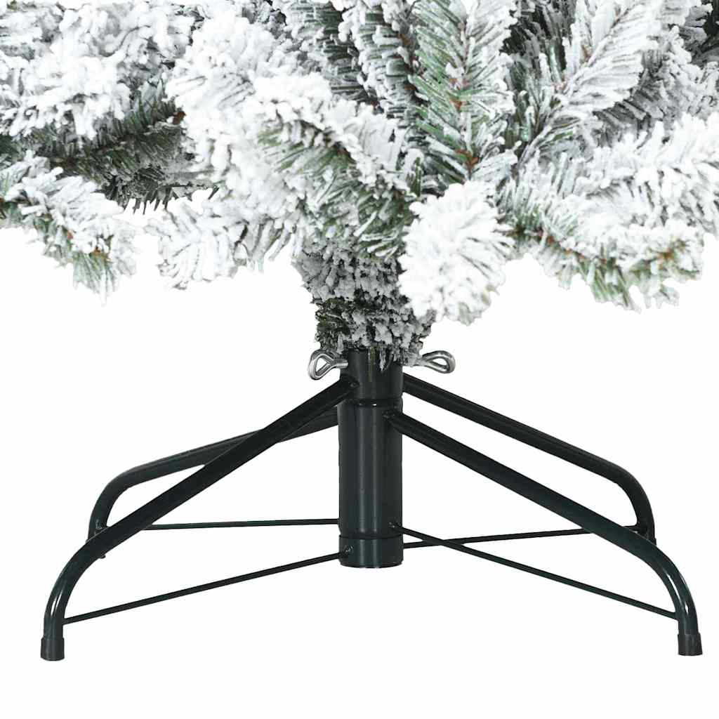 Artificial Hinged Christmas Tree White 70.87 in PVC and Steel