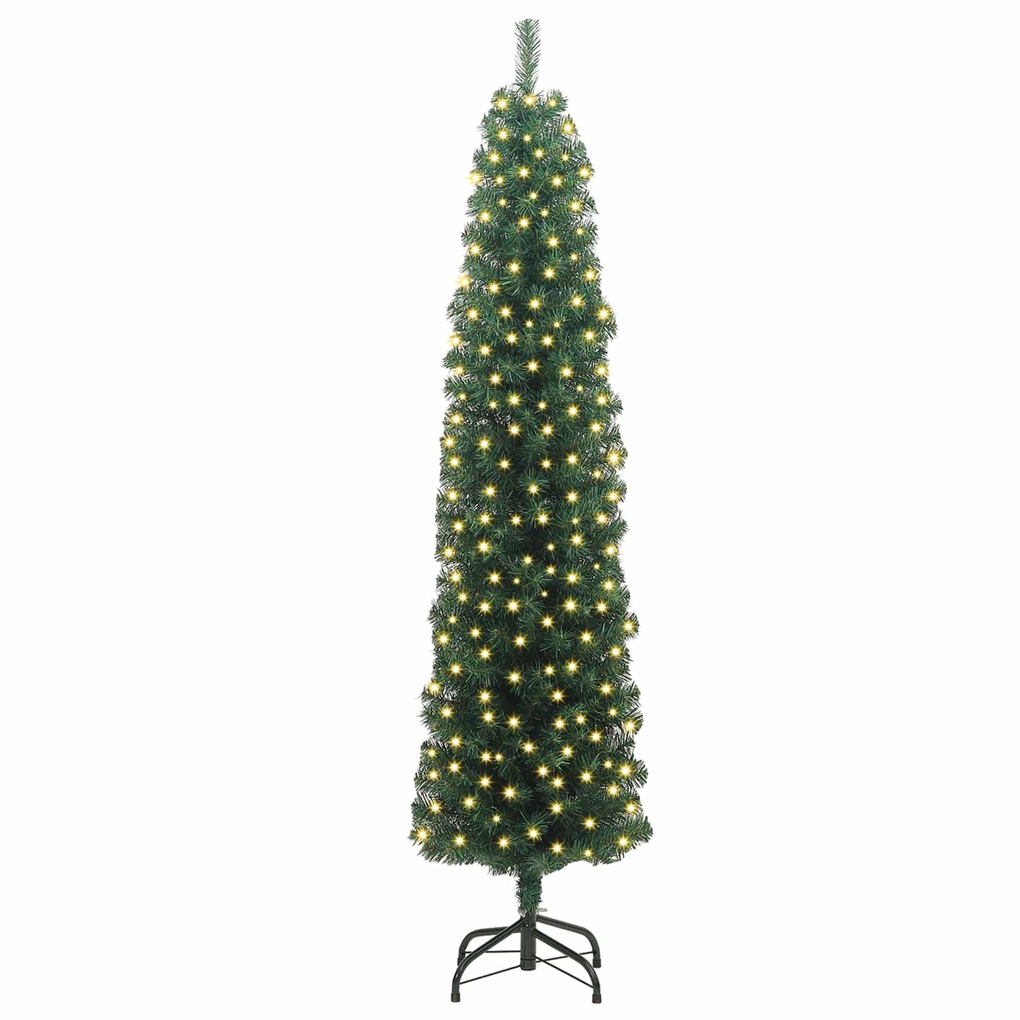 Artificial Christmas Tree with 300 LEDs Green 82.68 in