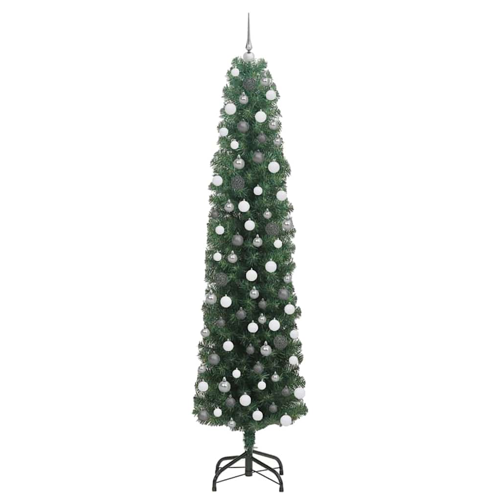 Artificial Christmas Tree with 300 LEDs Green 82.68 in