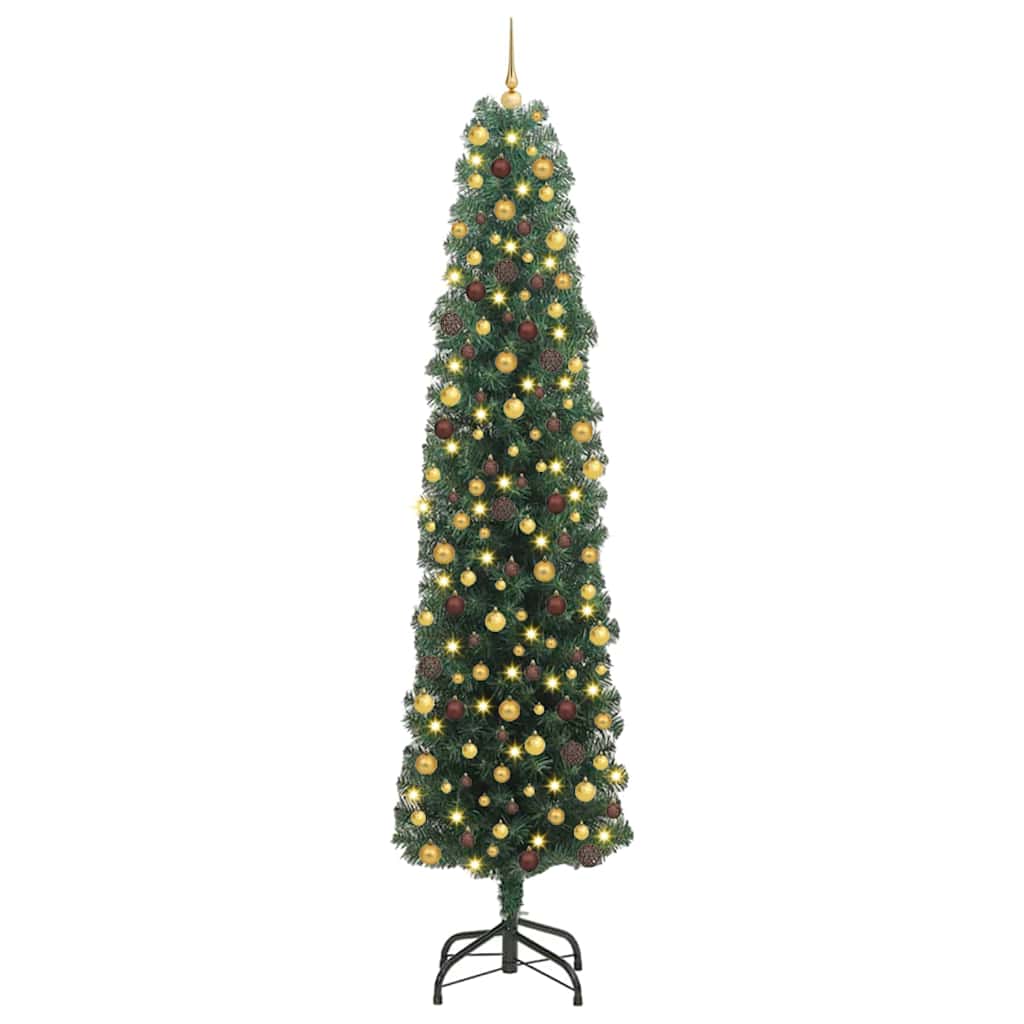 Artificial Christmas Tree with 300 LEDs Green 94.49 in
